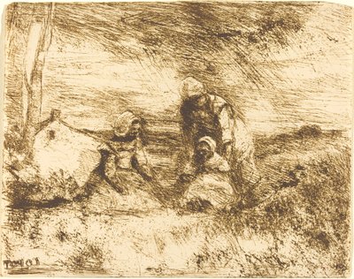 The Little Sister The Little Sister, 1854. od Jean Baptiste Camille Corot