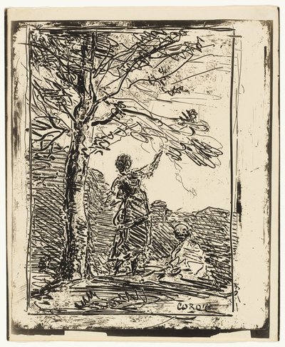 Mladá panna a smrt od Jean Baptiste Camille Corot