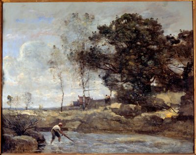 Síťový výtah. Obraz Camille Corot (1796-1875) od Jean Baptiste Camille Corot