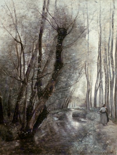 Proud od Jean Baptiste Camille Corot