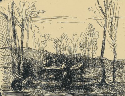 Un Déjeuner Dans La Clairière od Jean Baptiste Camille Corot