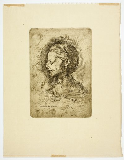 Ženská hlava od Jean-Baptiste Carpeaux