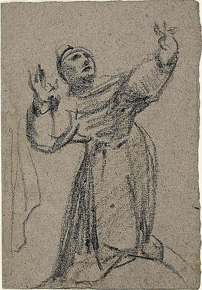 Klečící postava se zdviženýma rukama od Jean-Baptiste Carpeaux