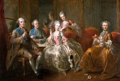 Šálek čokolády Rodina Penthièvre od Jean Baptiste Charpentier
