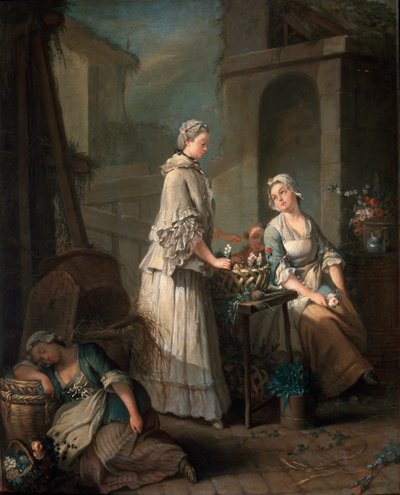 Květinová dívka, c1795-c1799. od Jean Baptiste Charpentier the Elder