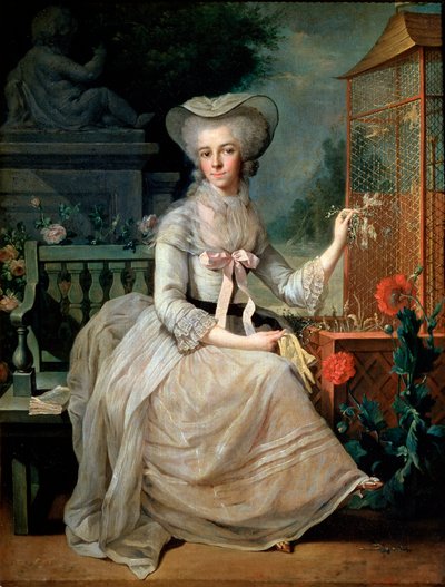 Mladá dáma v kleci, 1784 od Jean Baptiste Charpentier the Elder