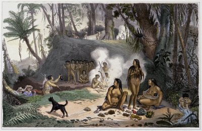 Indiáni v Brazílii od Jean Baptiste Debret