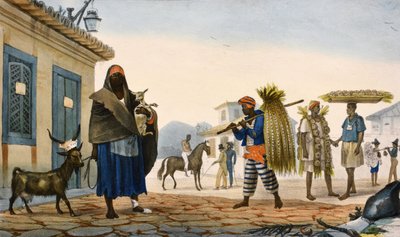 a barevné litografie od Jean Baptiste Debret