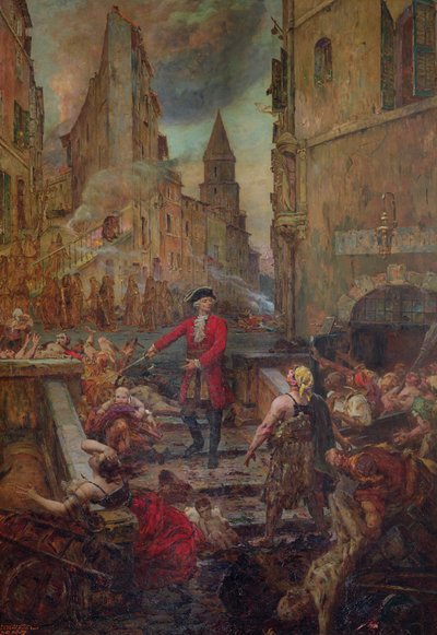 Chevalier Roze na Montee dAccoules, Marseille od Jean Baptiste Duffaud