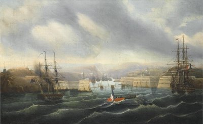 Obléhání Sevastopolu, cca 1856-1857 od Jean Baptiste Durand Brager