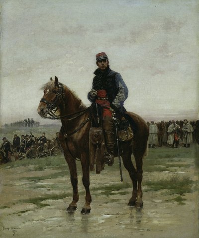 Jezdecký důstojník od Jean Baptiste Edouard Detaille