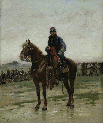 A Mounted Officer, 1877. od Jean Baptiste Edouard Detaille