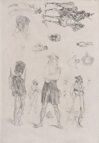List skic List skic, 1868. od Jean Baptiste Edouard Detaille