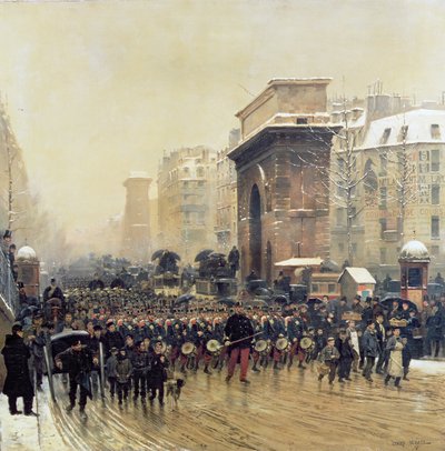 Průchozí pluk, 1875 od Jean Baptiste Edouard Detaille