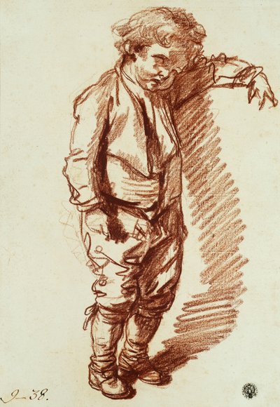 Malý chlapec stojící, od Jean Baptiste Greuze