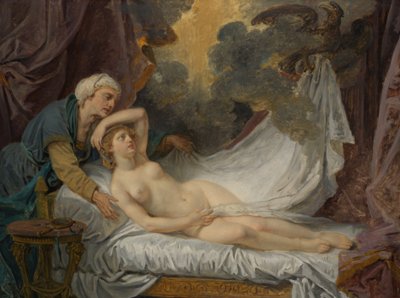Aegina navštívil Jupiter, ca. 1767-69. od Jean Baptiste Greuze