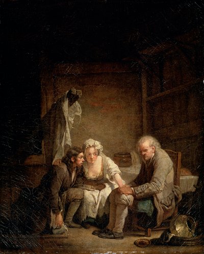 Slepý muž podveden, c1755 od Jean Baptiste Greuze