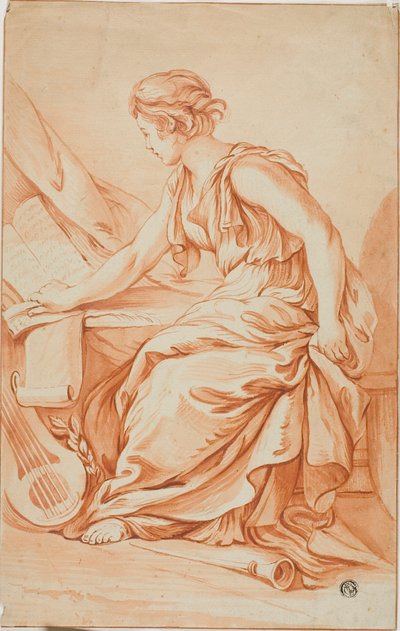 Eulerpe nebo Clio od Jean Baptiste Greuze