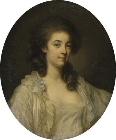 Francouzsky: Portrait de Madame de Champcenetz Portrait of Madame de Champcenetz od Jean Baptiste Greuze
