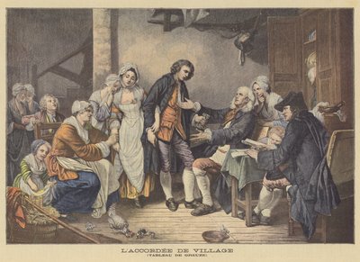 Smlouva o vesnici od Jean Baptiste Greuze