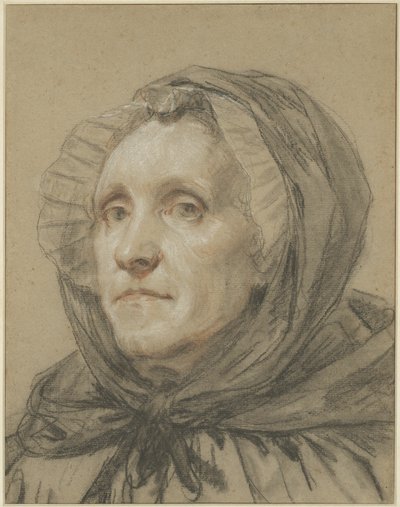 Portrét umělcovy matky od Jean Baptiste Greuze