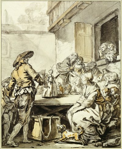 Savoyard s tančící panenkou od Jean Baptiste Greuze