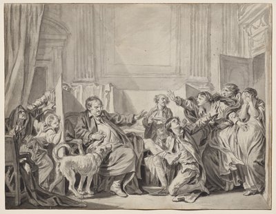 Dcera vinná a kající od Jean Baptiste Greuze