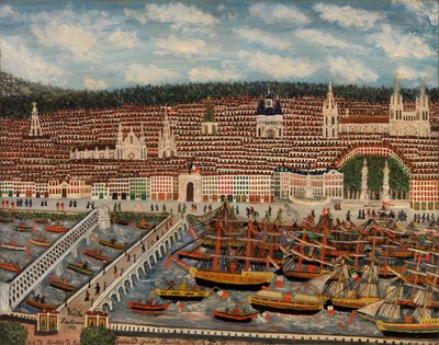 Pohled na Bordeaux, 1884 od Jean Baptiste Guiraud