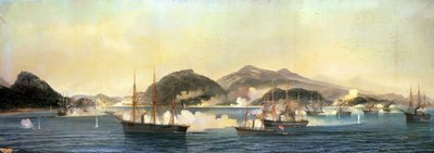 Druhá bitva u Šimonoseki, 5. září 1864, 1868 od Jean Baptiste Henri Durand Brager