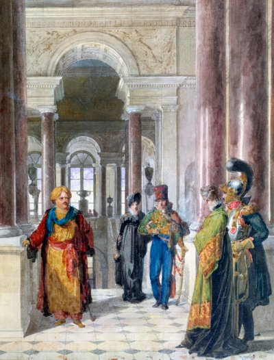Prozkoumávání muzea, 1817 od Jean Baptiste Isabey