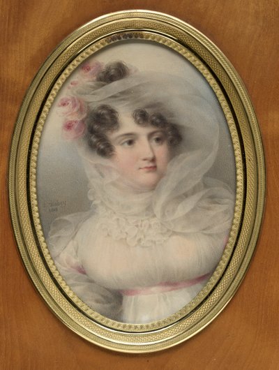 Portrét Hortense de Perregaux, vévodkyně z Ragusy, 1818. od Jean Baptiste Isabey