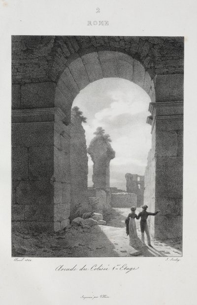 Cesta do Itálie v roce 1822, 1833. od Jean Baptiste Isabey