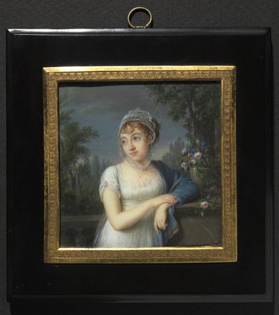 Portrét ženy u balustrády, 1804. od Jean Baptiste Jacques Augustin