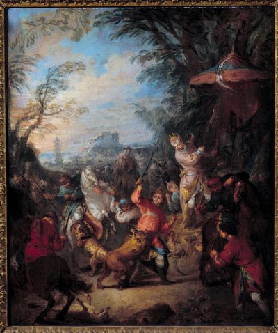 Čínský lovecký obraz od Jean Baptiste Pater od Jean Baptiste Joseph Pater