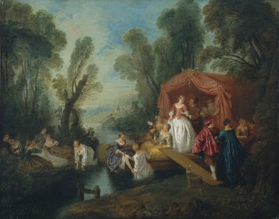 Odjezd na ostrov Cythera od Jean Baptiste Joseph Pater