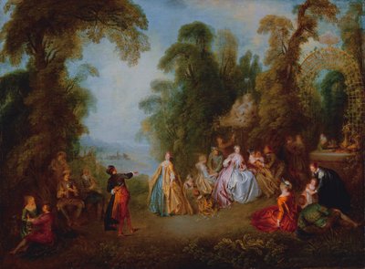 Tanec, kolem roku 1730 od Jean Baptiste Joseph Pater