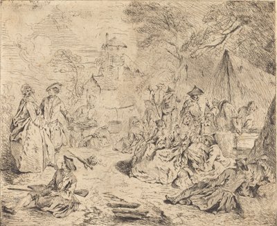 Vojska odpočívající od Jean Baptiste Joseph Pater