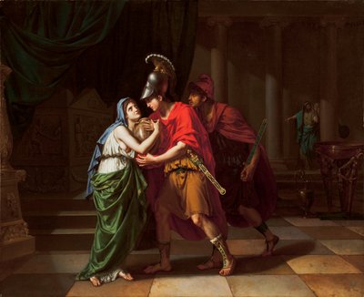 Electra přijímá popel svého bratra Oresta, 1826-27 od Jean Baptiste Joseph Wicar