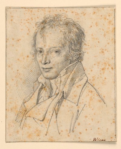 Portrét mladého muže od Jean Baptiste Joseph Wicar