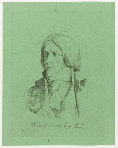 Portrét neznámého mladého muže od Jean Baptiste Joseph Wicar