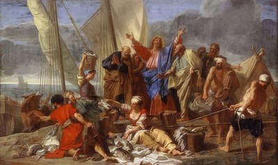 Úžasný lov ryb. Kolem roku 1705 od Jean-Baptiste Jouvenet