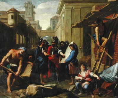 Založení města v Germánii tektoságy od Jean-Baptiste Jouvenet