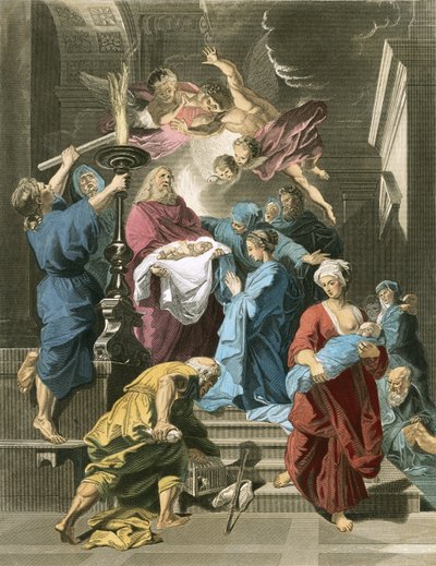 Simeon v chrámu od Jean-Baptiste Jouvenet