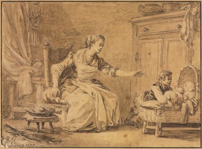 Mütterliche Fürsorge, 1777 von Jean Baptiste Le Prince