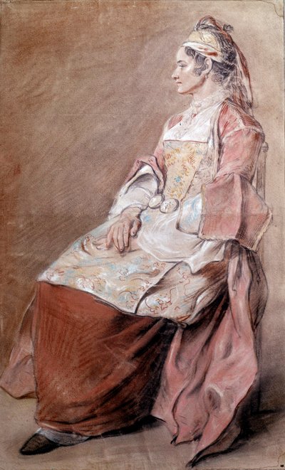 Ruský rolník čerpající krev Jean Baptiste Leprince (1734-1781) Paříž 18. století, muzeum Louvre od Jean Baptiste Leprince