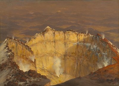 Kráter Popocatépetl, 1833 od Jean Baptiste Louis Gros