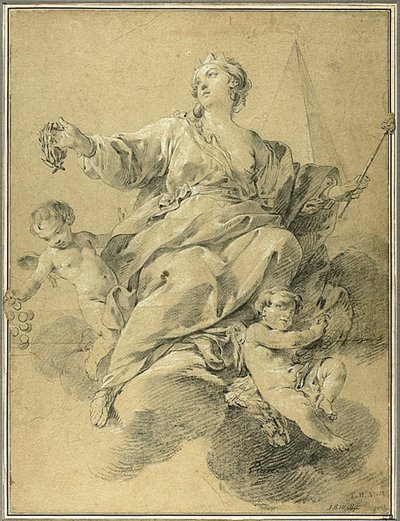 Alegorie vítězství od Jean Baptiste Marie Pierre