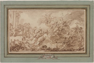 Boreas unášející Oreithyii od Jean Baptiste Marie Pierre