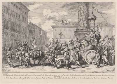Čínská maškaráda vyrobená v Římě (čínská maškaráda) od Jean Baptiste Marie Pierre