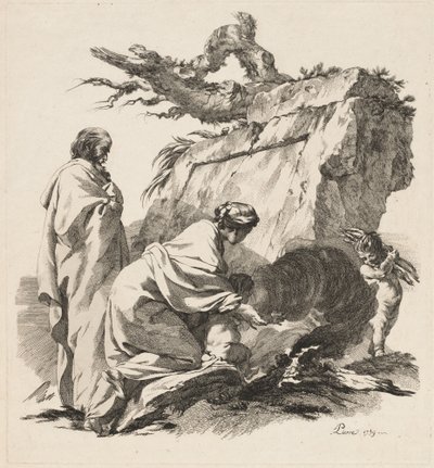 Odpočinek na útěku do Egypta od Jean Baptiste Marie Pierre